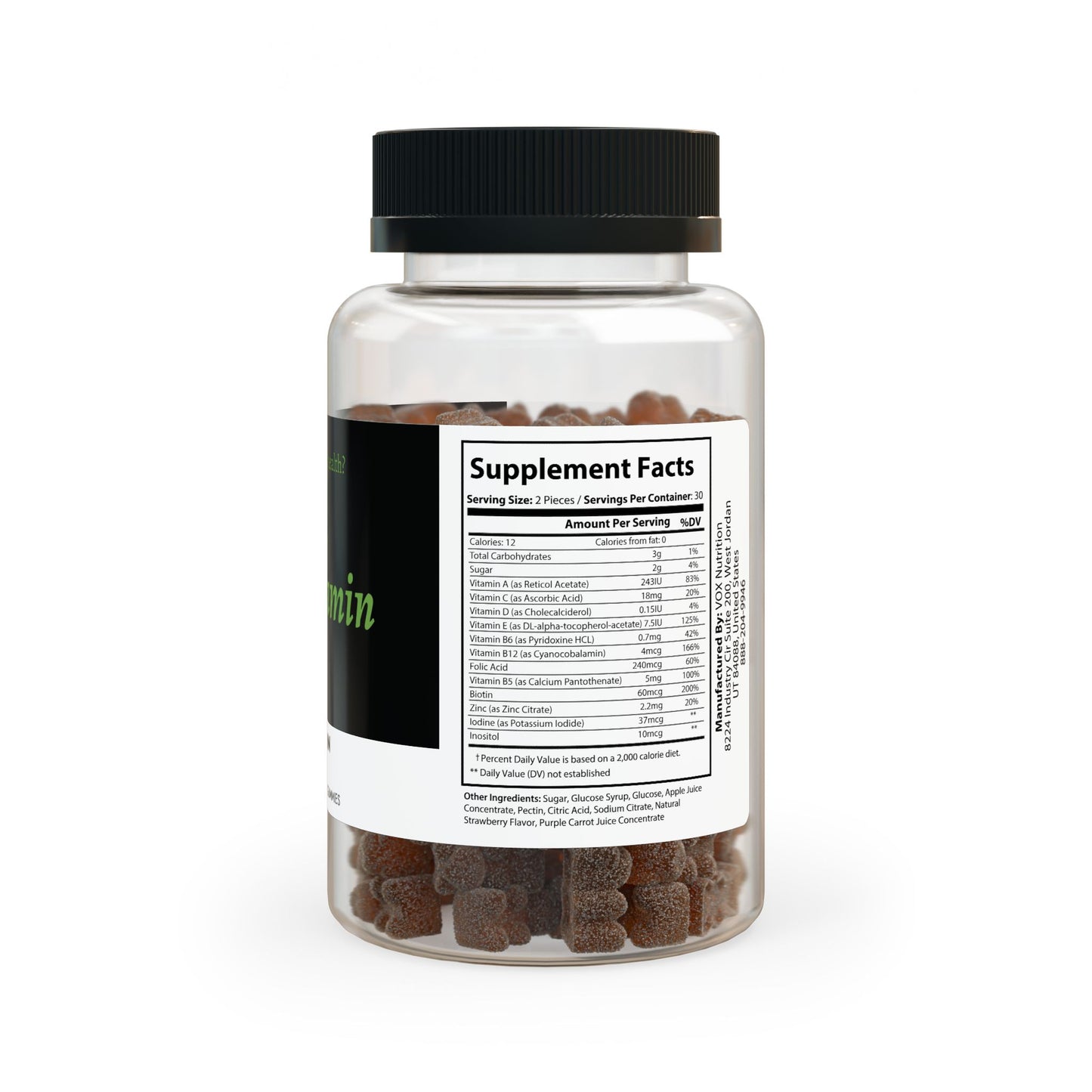 Adults Multivitamin Gummies Supercharge(60 Gummies)